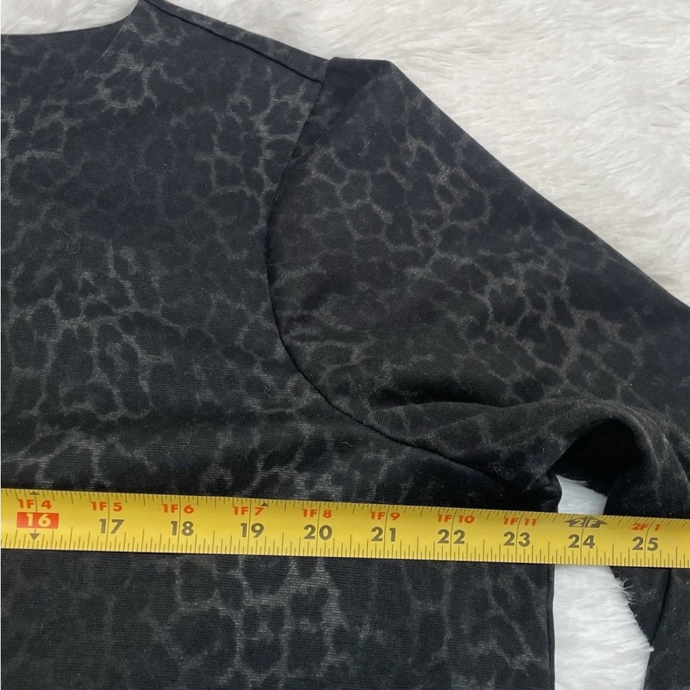 Chicos Size 3 (US Size XL) Women’s Animal Print Shirt Blouse Black Blouse Top - Picture 8 of 8